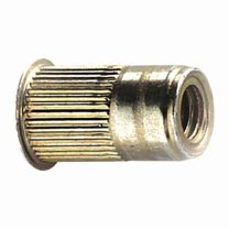 Rivet Nut, #10-32 Thread Size, 0.34 in Flange Dia., 0.475 in L, Steel, 25 PK