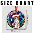 thumbnail image 7 of Singapura Cat Ornaments Ceramic For Christmas, Stained Glass Ornaments Ceramic Christmas 2025, 7 of 7