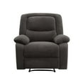 thumbnail image 6 of Serta Push-Button Power Recliner with Deep Body Cushions, Gray Fabric, 6 of 10
