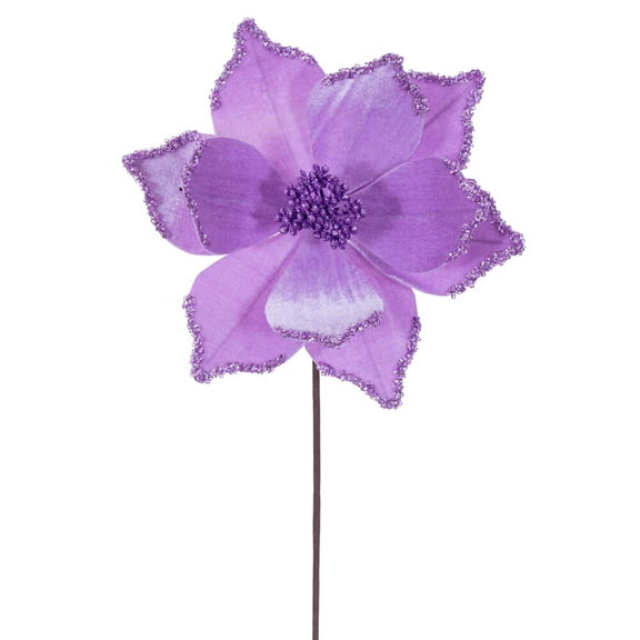 21.5" Lavender Poinsettia 10" Flwr 6/Bag