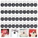 thumbnail image 3 of 50 Sets Round Number Tags Acrylic Number Tags Portable Number Tags Hanging Number Tags with Rings, 3 of 3