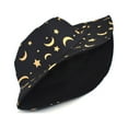 thumbnail image 3 of IDALL Bucket Hat Visor Hats for Women Adult Fashion Printing Sunshade Hat Fisherman's Hat Basin Hat Outdoor Bucket Hat Hats for Women Summer Hats Black One Size, 3 of 7