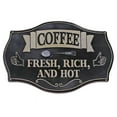 thumbnail image 1 of Café De Mur En Métal En Relief Frais, 1 of 3