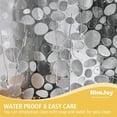 thumbnail image 4 of Pebble Shower Curtain Liner, 72"x72" 10G Premium EVA Heavy-Duty Thick Waterproof Bathroom Shower Liner W/12 Rustfree Grommets & 3 Magnets, Mold & Mildew-Resistant, Clear, Bonus 12 Hooks, 4 of 8