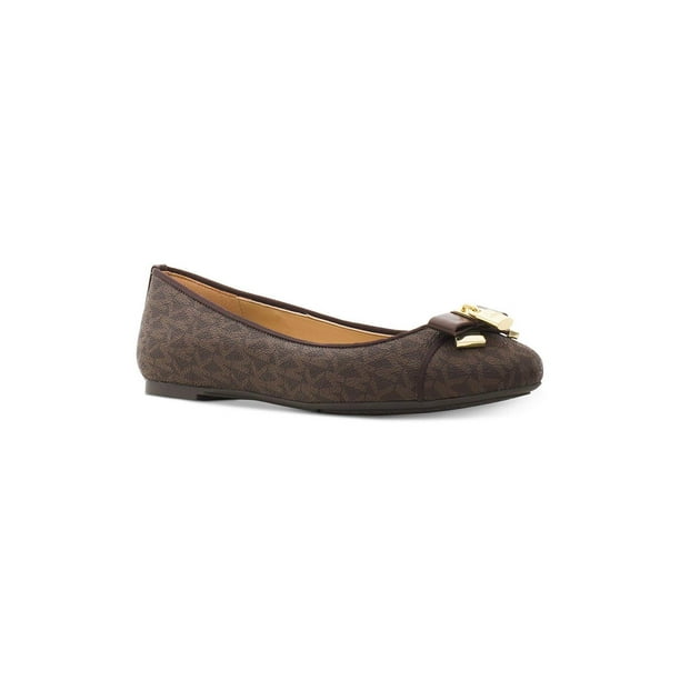 brown michael kors flats