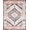 Pink Blue Beige, Pattern 3, variant on ODIKA 4'x6' Boho Zigzag Southwestern Borders Geometric Motifs Aztec Border Washable Area Rug None Pet Friendly, Non-Shedding for Bedroom, Reading Nook