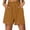 Yellow, variant on Wdfiry Women's Cotton Linen Shorts Solid Color Casual High Waisted Wide Leg Short Pants Summer Fashion Stretch Tummy Control Shorts With Pockets