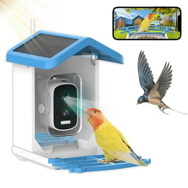 NEENCA Bird Feeder with Camera, 4K HD AI Identify Bird Species, Smart Solar-Powered Bird Feeder, Auto Capture Bird& Motion Detection for Watching, Camera Bird Feeders Present for Bird Lovers