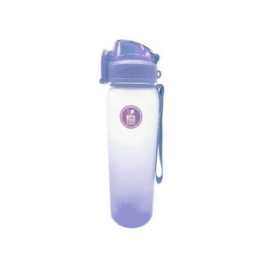  50 botellas de agua resistentes reutilizables sin BPA con tapa  a prueba de fugas y correa de transporte fácil para niños, 24 onzas, Negro  : Deportes y Actividades al Aire Libre