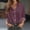 Purple, variant on Holzkary Womens Button Down Shirt Casual Long Sleeve Cotton Blouse Loose Fit Collared Work Gauze Tops Women's Fashion Casual Solid Color Button Long Sleeve Shirts Tops Blue L