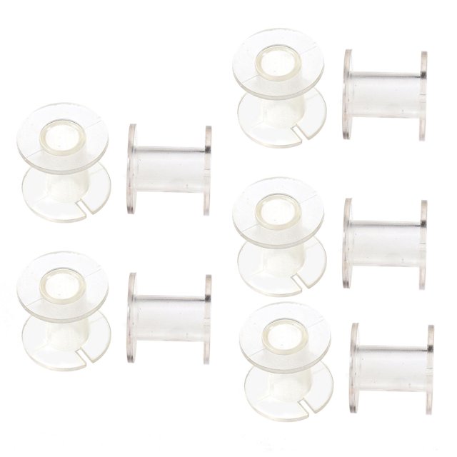 QualitChoice 10 Pcs Bobines de Montage de Mouches Engrenage Bobine Standard Filetage pour Pêche en Plein Air Clair 2.5cmx2.8cm Clair 2.5x2.8cm