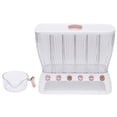 thumbnail image 4 of 6 Slot Dry Food Beans Dispenser Wall mount Beans Grains Storage W/Rice Hopper, 4 of 12