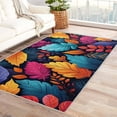 thumbnail image 1 of Leaf Rug Nursery - 4x5 Rug - Leaf Rug - Cute Colorful Leaves Area Rug - Kids Plant Rugs - Botanical Carpet, 1 of 7