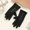 thumbnail image 2 of CYSFASHION Winter Gloves for Women Warm Fall Fashion Must Haves Knitted Compression Gloves Black, 2 of 3