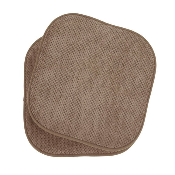 2 Pack: GoodGram Non Slip Ultra Comfort Memory Foam Chair Pads - Taupe
