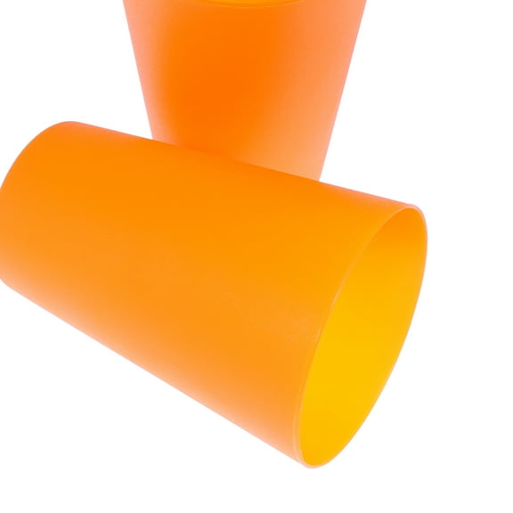 GOOHOCHY Cup Orange Plastic 12Pcs 4x3x3In