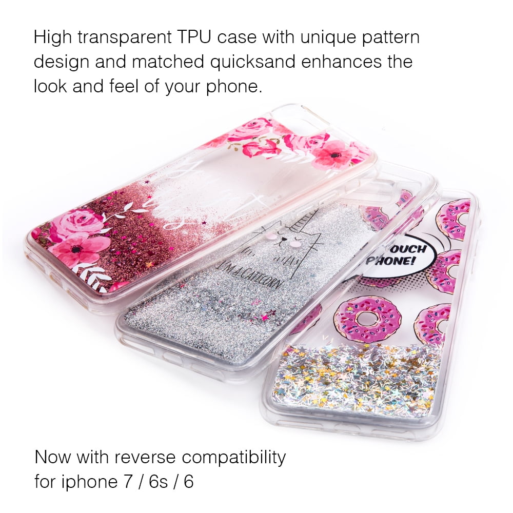 Sparkling Waterfall Beautiful Cellphone Case for iPhone 7 / 8 and Temper Glass