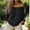 Black, variant on Linen Shirts for Women Long Sleeve Off Shoulder Square Neck Solid Color Fashion Pullover Tops Fall Summer Spring Vacation Going out Blouses Casual T Shirts