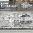 thumbnail image 5 of Garvee 2'x6' Runner Rug Vintage Area Rug, Machine Washable Rugs Indoor Boho Rug Non Slip Soft Carpet for Hallway Living Room Entryway Bedroom, Gray, 5 of 9
