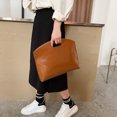 thumbnail image 4 of Bolso retro para mujer, bolso para portátil, maletín de cuero, bolso de oficina (marrón claro) Likrtyny multifunción de oficina, 4 of 9