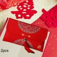 thumbnail image 2 of Lipstore 2 Pieces Chinese New Year 2024 Cloth Red Envelopes for Party Spring Festival Fugui, 2 of 8