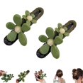 thumbnail image 1 of Pinzas rectas con diseño de pico de pato y flores retro, horquilla y pinza recta con diseño de pico de pato y flores retro, pinzas para el pelo elegantes con forma de flor plana y fuerte sujeción (ver, 1 of 8