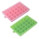 thumbnail image 1 of Juego de 2 bandejas de silicona para cubitos de hielo con tapas, moldes para cubitos de hielo de fácil liberación para whisky, comida para bebés, molde de silicona para pasteles, 1 of 5