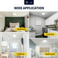 thumbnail image 2 of 7 inch LED Square Slim Flush Mount Ceiling Light, 3000k/4000k/5000k, 12W, 840LM, Dimmable, Damp Location for Bedroom, Kitchen, Office,Closet,Laundry Room (1, 7 inch), 2 of 7