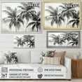 thumbnail image 4 of Designart "Oasis Amidst Desert Palm Trees II" Palms & Palm Trees Floater Framed Canvas Art Print, 4 of 5