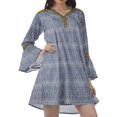 thumbnail image 3 of Moomaya Robes de Plage Imprimées Femmes Robe Aguichant Brodée Mini Robes Femmes, 3 of 4