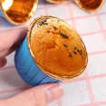 thumbnail image 4 of FUTUREORYY 100Pcs Heat Resistant Blue Golden Curled Edge Round Paper Cupcake Cups for Baking, 4 of 6