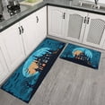 thumbnail image 2 of Happy Halloween Kitchen Mats Sets Of 2 Trick or Treat Kitchen Rugs and Mats for Door Bath Washable Decor Doormat Decorations for Porch Veranda Entryway (17x47in+30x17in), 2 of 7