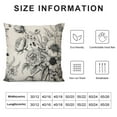 thumbnail image 5 of COMIO  Throw Pillow Covers Vintage Floral with Victorian Bouquet of Flowers on Garden Roses Tulips Delphinium Petunia Cushion Pillow Case, 5 of 5