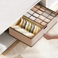 thumbnail image 4 of Home Textile Storage Box, Underwear Storage Box Fabric Student Dormitory Underwear and Socks Organization Box Home Drawer Compartments Storage Box Foldable, a Storage Box, 4 of 6