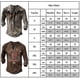 thumbnail image 2 of Camiseta de manga larga estampada para hombre, camiseta informal holgada, camiseta Henley, marrón, 4XL, 2 of 2