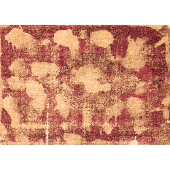 Ahgly Company Indoor Rectangle Abstract Brown Modern Area Rugs, 7' x 10'