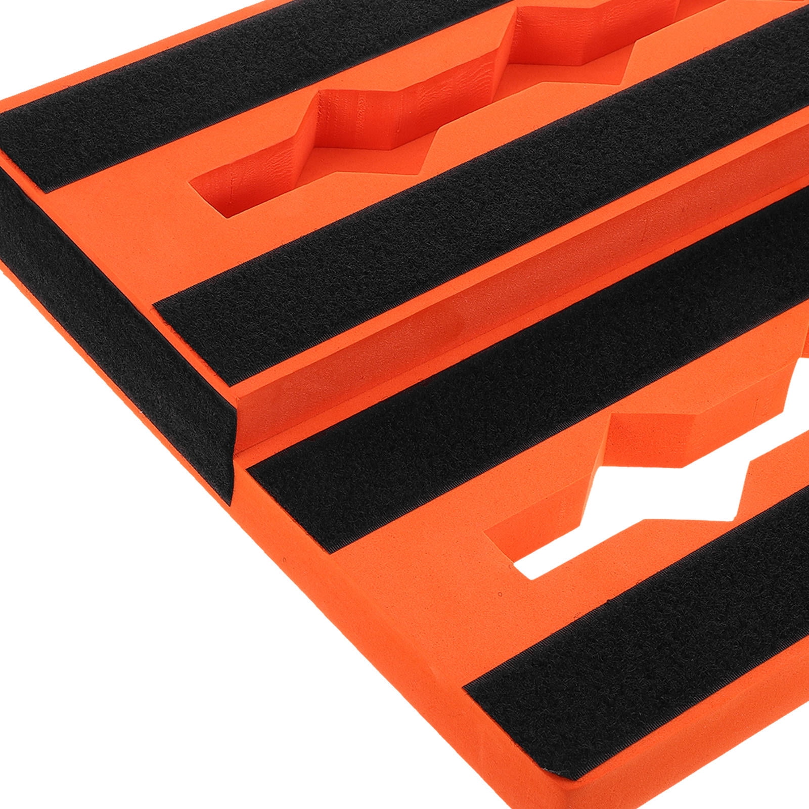 SEWOART Single Guitar Pedal Board with EVA Orange Stable Track, and Portable for Guitarists, 1 Pack