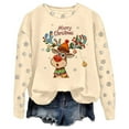 thumbnail image 3 of Merry Christmas Sweatshirts for Women 2025 Long Sleeve Crewneck Cute Reindeer Graphic Sweatshirt Pullover Tops, 3 of 6