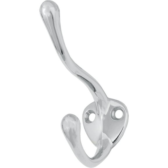 Coat & Hat Hook, 3-1/2" High, 2-1/4" Projection, Polished Chrome by Stone Harbor Hardware