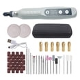 thumbnail image 1 of Juego de herramientas rotativas inalámbricas, potente amoladora de mano recargable por USB de 15000RPM para Gris, 1 of 8
