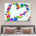 thumbnail image 4 of A Radiant Heart-shaped Pattern Of Multicolored Stars   Canvas Poster Bedroom Decor Sports Landscape Office Room Decor Gift,Frame-style,16x24inch(40x60cm), 4 of 8