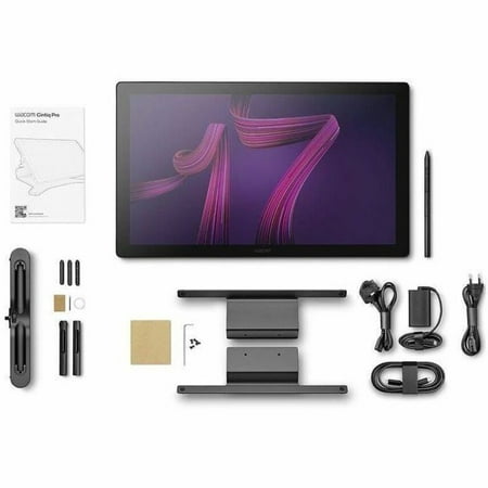 Wacom - Cintiq Pro 17 Creative Pen Drawing Tablet with Touch Display - Black