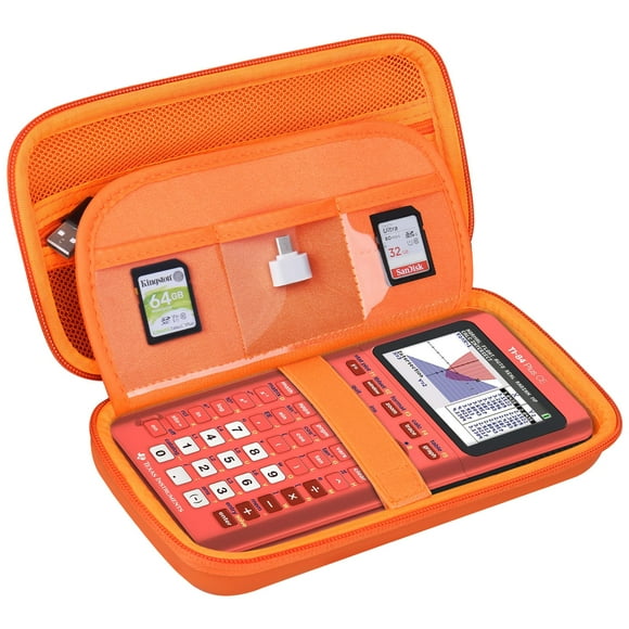 Funda rígida BOVKE para Texas Instruments TI-84 Plus CE, color naranja