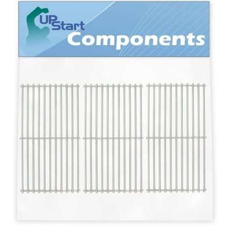 3-Pack BBQ Grill Cooking Grates Replacement Parts for Charbroil 463441513 - Compatible Barbeque Stainless Steel Grid 16 7/8