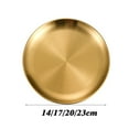 thumbnail image 5 of Callipe Stainless Steel Dinner Plates Round Salad Serving Plate Easy to Clean Pizza Fruit Bowl for Home Kitchen Outdoor Camping BBQ, 5 of 7