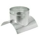 thumbnail image 1 of Conector de conducto, salida en ángulo de 90 grados de 10" a 8" extensión de ramificación de conducto, 1 of 6