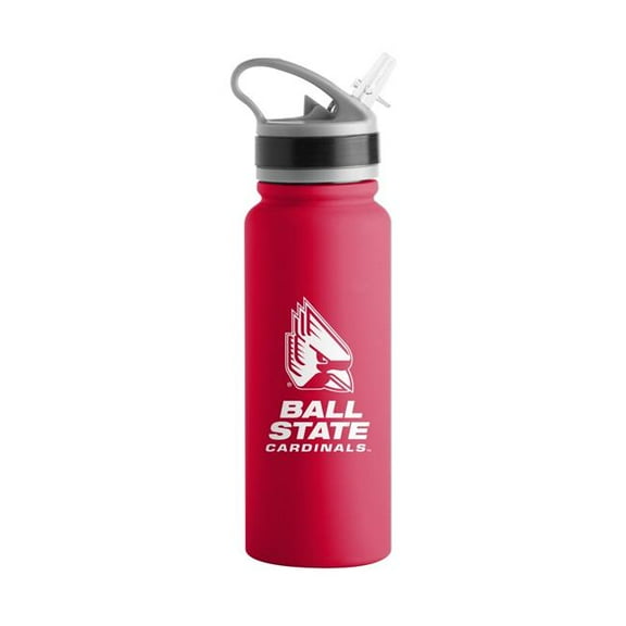 Logo Brands 614696 Ball State 25 oz Stainless Single Wall Flip Top Bottle