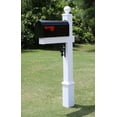 thumbnail image 3 of Turner Mailbox System White Vinyl Post Black Mailbox, 3 of 3