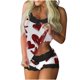 thumbnail image 2 of Puntoco Conjunto casual de pantalones cortos sin mangas con estampado sexy para mujer Puntoco Puntoco-6840, 2 of 5