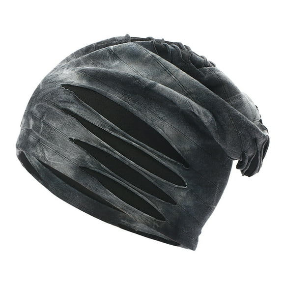 Women Men Warm Baggy Camouflage Crochet Winter Wool Ski Beanie Hole Caps Hat